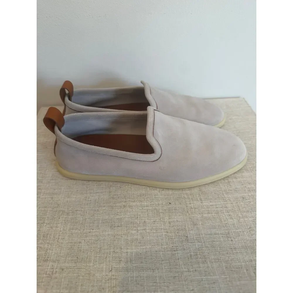 Loro Piana Venice Walk Suede Loafers Men's Size 39 Very Good Condition